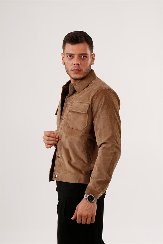 MONT & CEKETTaba Özel Nubuk Kumaş Regular Fit Ceket VMS- 21614