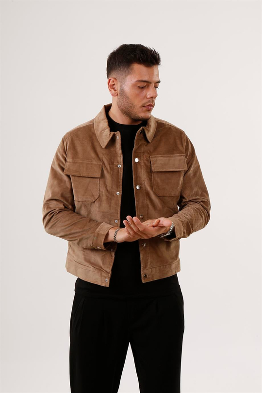 MONT & CEKETTaba Özel Nubuk Kumaş Regular Fit Ceket VMS- 21614