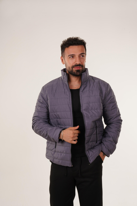 MONTAntrasit Düz Klasik Dikişli Mont