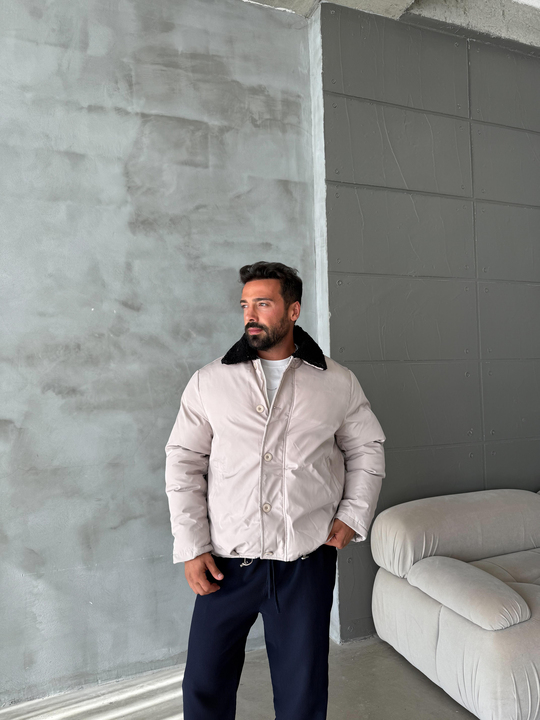 MONTBej Yaka Kürklü Şişme Mont SNZ M6324
