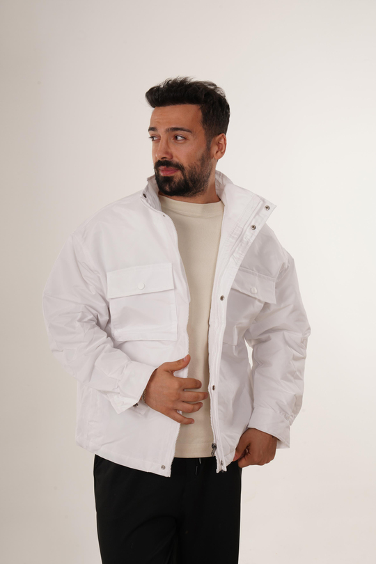 MONTBeyaz Oversize Yüksek Kalite Mont