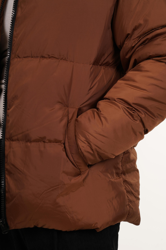 MONTKahve Dik Yaka Şişme Mont PNC 5004