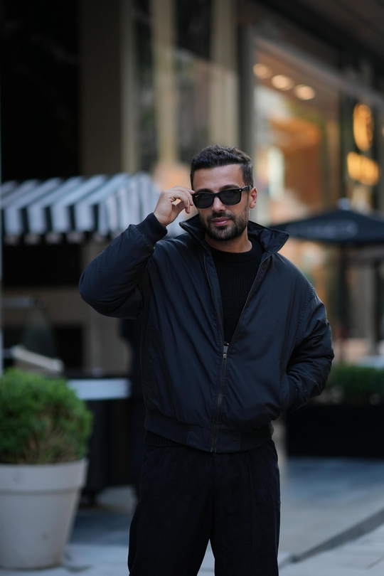 MONTSiyah Rahat Bomber Ceket SNZ M6311