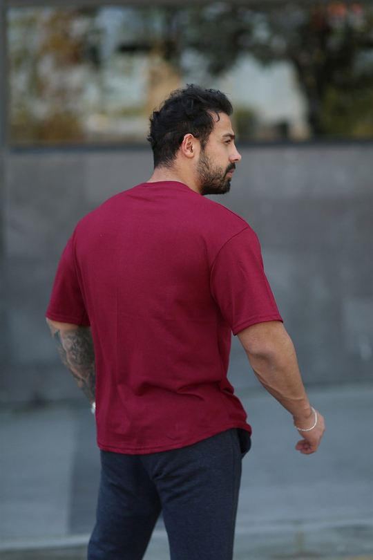 OVERSİZE TSHİRTLERBordo Oversize T-SHİRT
