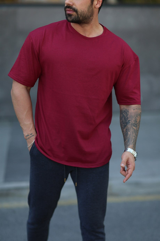OVERSİZE TSHİRTLERBordo Oversize T-SHİRT