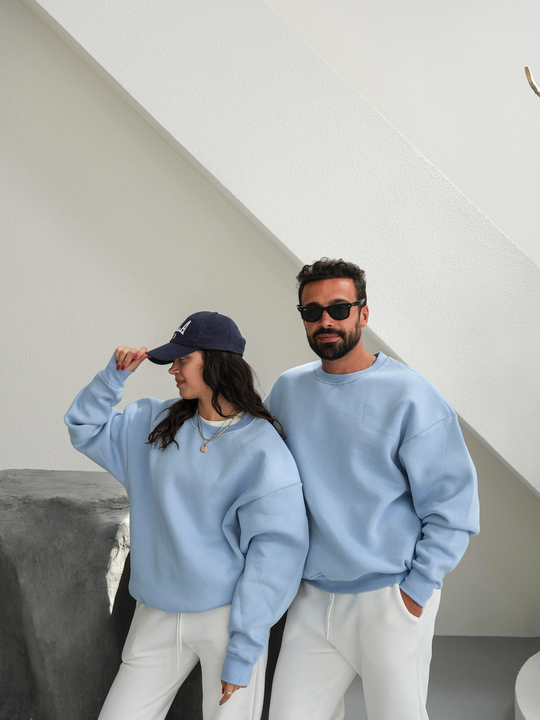 SweatBebemavi 3 İplik Oversize Compak Bisiklet Yaka SC