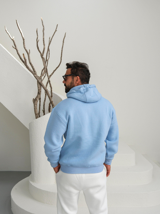 SweatBebemavi 3 İplik Oversize Compak Tam Fermuarlı Kapüşonlu SC