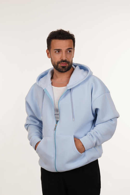 SweatBebemavi 3 İplik Tam Fermuarlı Kapşonlu SC