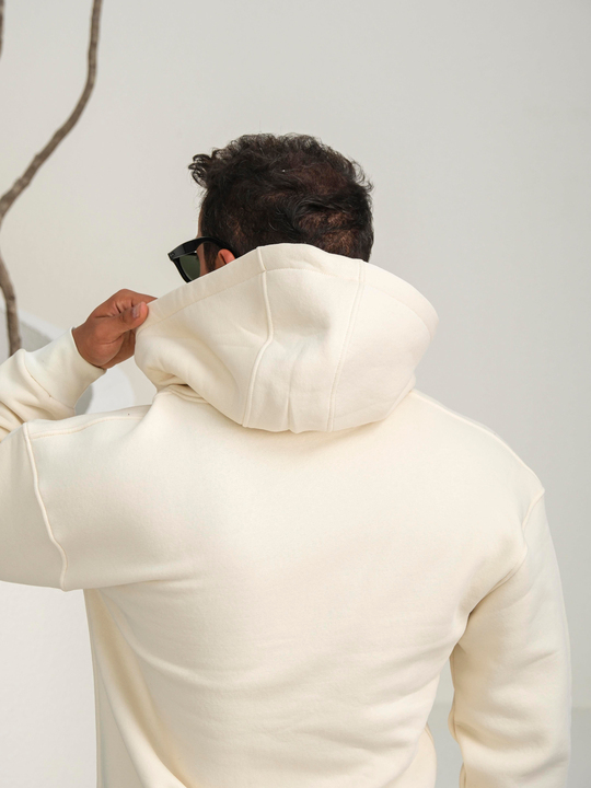 SweatBej 3 İplik Oversize Compak Tam Fermuarlı Kapüşonlu SC