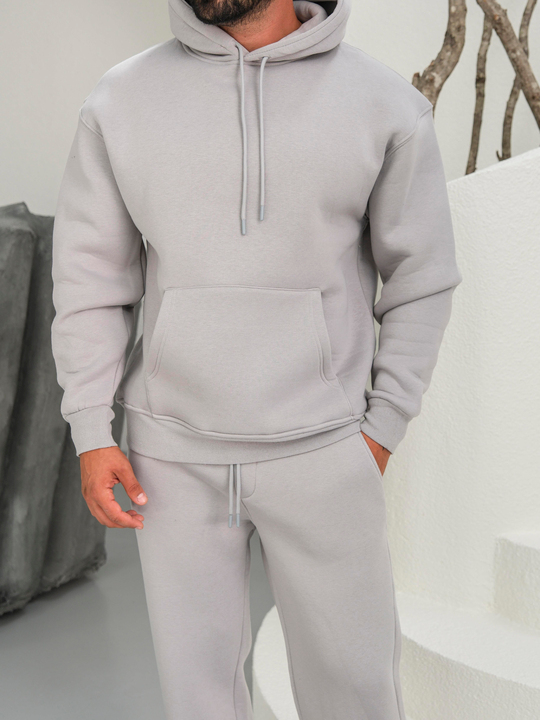 SweatBoyamagri 3 İplik Oversize Compak Kapüşonlu SC