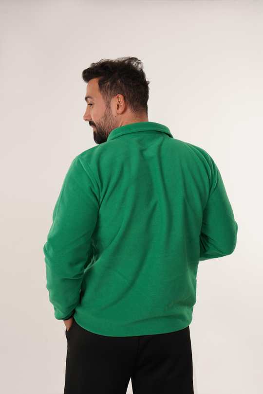 SweatÇamyeşili Göğüs Cepli Polar