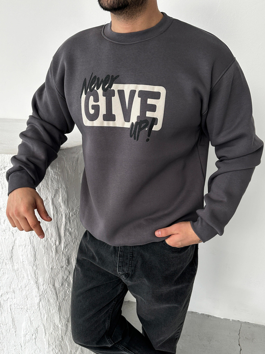 SweatFüme Never Baskılı Sweat M8403