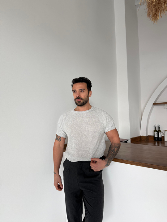 SweatGri İtalyan Kol Triko SNZ T7235