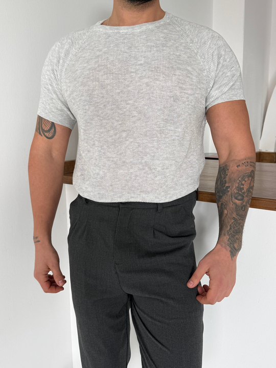 SweatGri İtalyan Kol Triko SNZ T7235