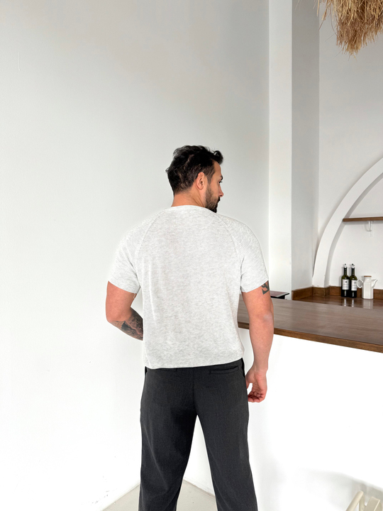 SweatGri İtalyan Kol Triko SNZ T7235