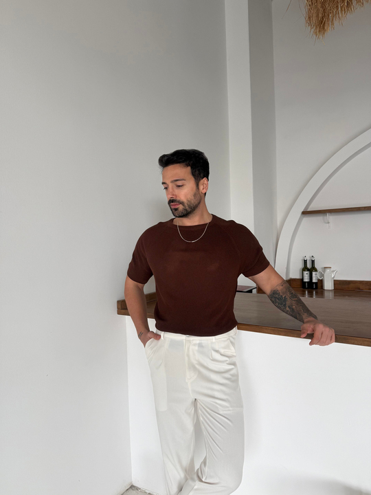 SweatKahve İtalyan Kol Triko SNZ T7235