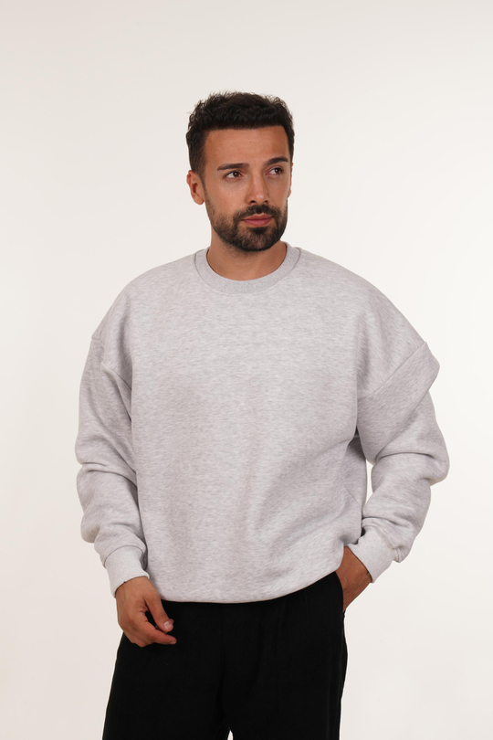 SweatKarmelanj 3 iplik Oversize Bisiklet Yaka SC