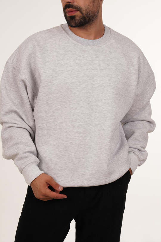 SweatKarmelanj 3 iplik Oversize Bisiklet Yaka SC