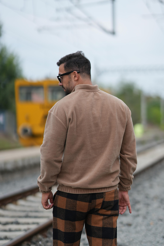 SweatKREM yarım fermuarlı polar SC