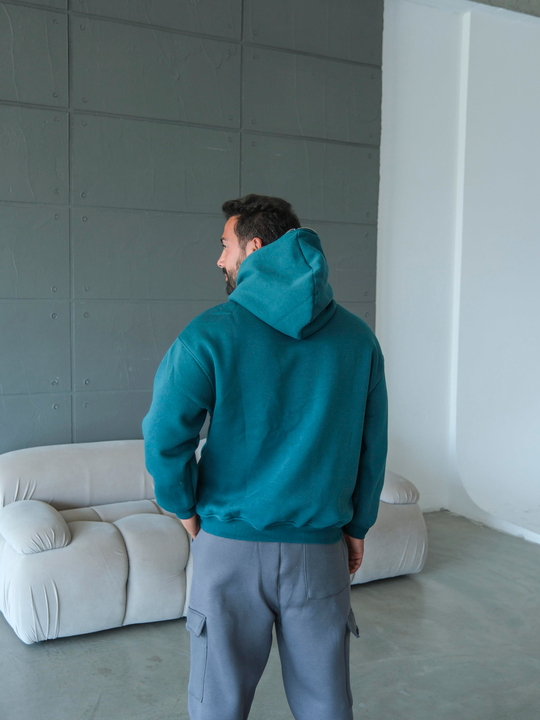 SweatPetrol 3 İplik Kapşonu Fermuarlı Sweatshirt VS1023