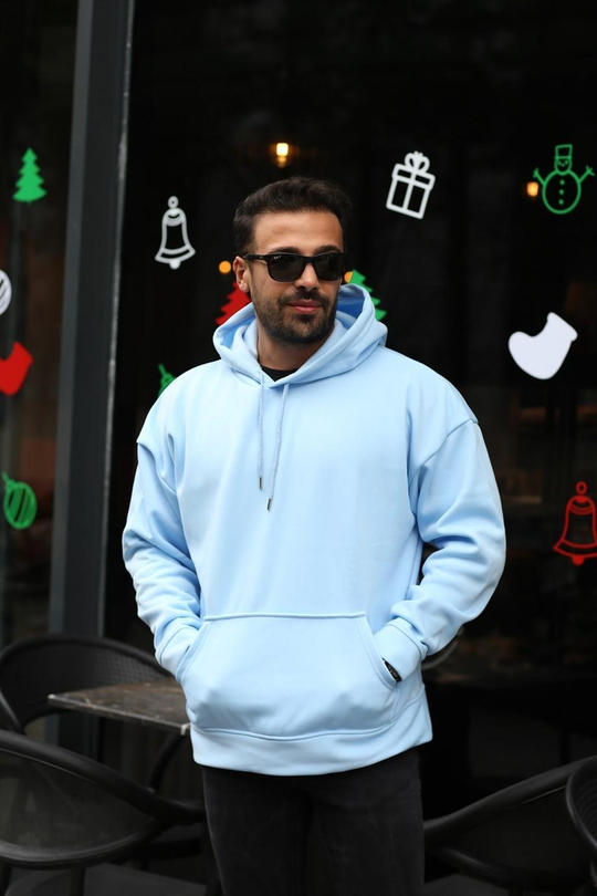 SWEATSHİRTBebemavi 3 İplik Oversize Kapşonlu Hoodie GK799