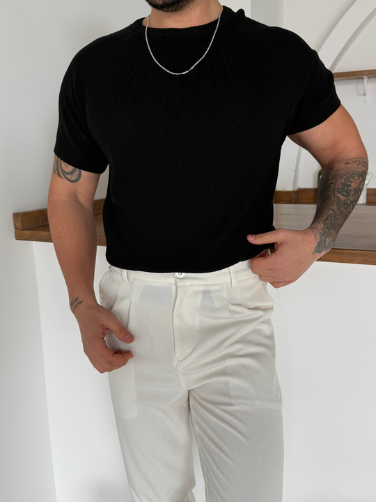 SweatSiyah İtalyan Kol Triko SNZ T7235
