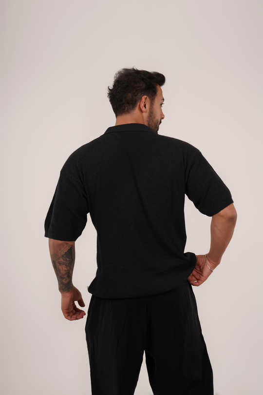 T-SHİRTAntrasit Selanik Polo Yaka Fermuarlı TK 1021