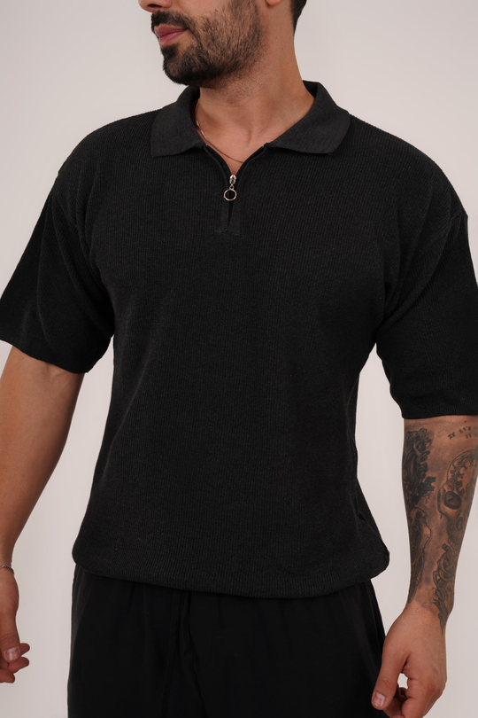 T-SHİRTAntrasit Selanik Polo Yaka Fermuarlı TK 1021