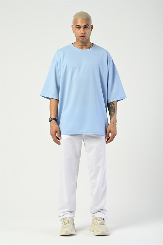 T-SHİRTBebemavi 2 İplik Double Kalıp Oversize T-SHIRT GRK