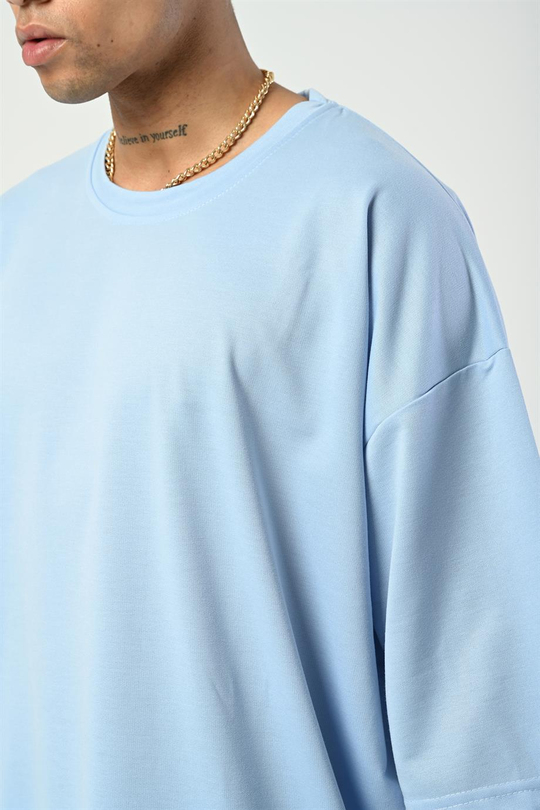 T-SHİRTBebemavi 2 İplik Double Kalıp Oversize T-SHIRT GRK