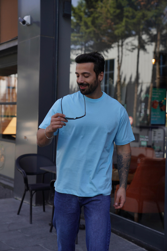 T-SHİRTBebemavi Compak Düz Oversize T-Shirt SNZ