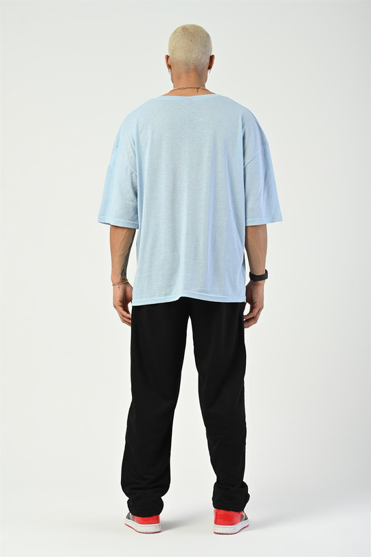 T-SHİRTBebemavi Düz Suprem Oversize T-SHIRT SC
