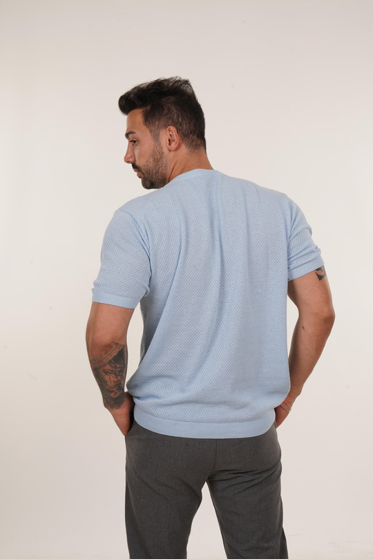 T-SHİRTBebemavi Nopen Desen Triko TB