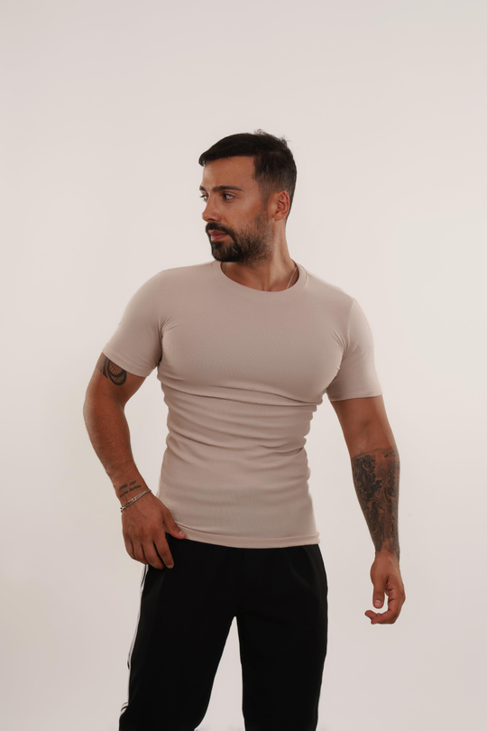 T-SHİRTBej Kaşkorse T-SHİRT FİYAT PERFORMANS ÜRÜNÜ