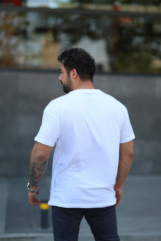 T-SHİRTBeyaz Chıcago Bulls Baskılı Oversize T-SHİRT MHL