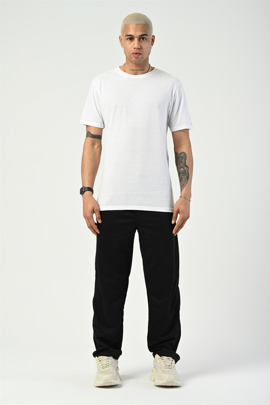 T-SHİRTBeyaz Düz Suprem Basic T-SHIRT SC