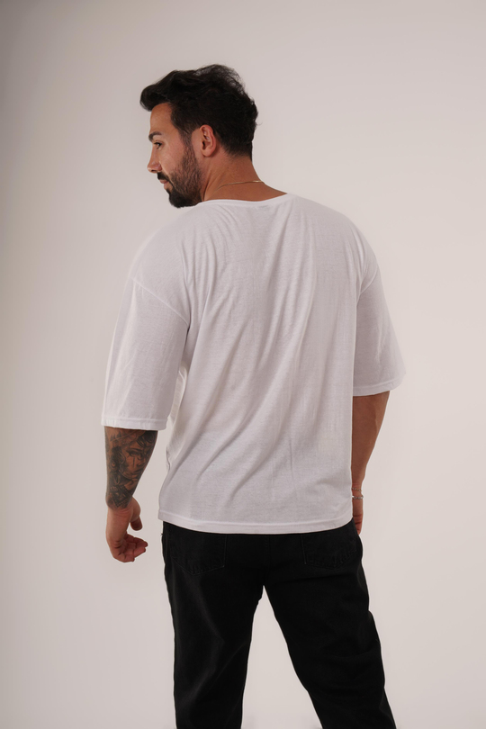 T-SHİRTBeyaz Düz Suprem Oversize SC