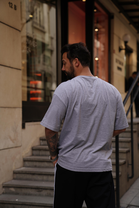 T-SHİRTBoyamagri Muhammed Ali Baskılı Oversize T-Shirt VMS 302636