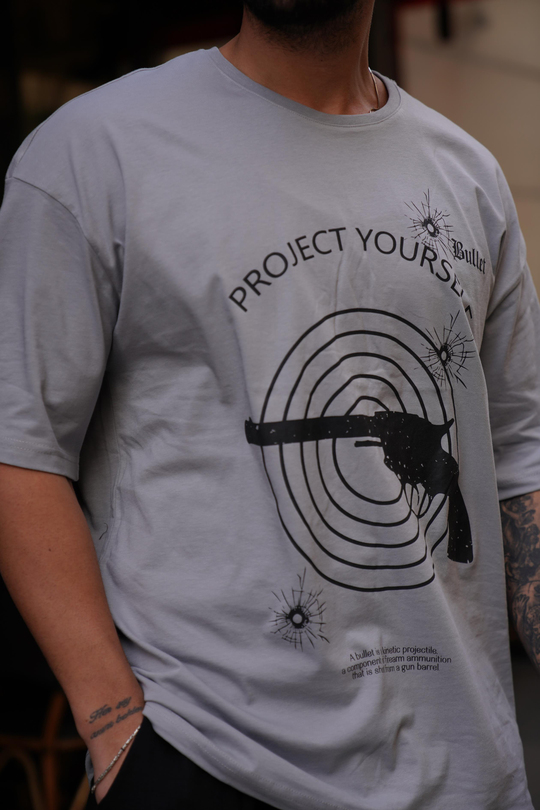 T-SHİRTBoyamagri Project Yourself Oversize T-Shirt VMS 303289
