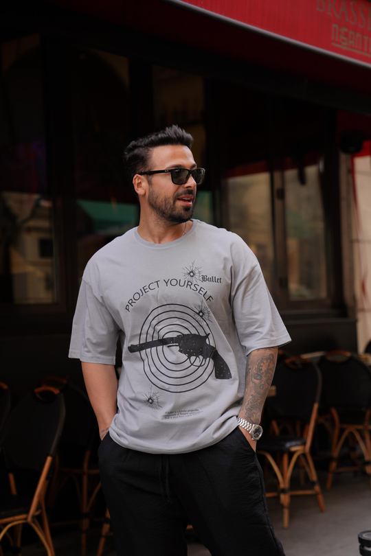 T-SHİRTBoyamagri Project Yourself Oversize T-Shirt VMS 303289