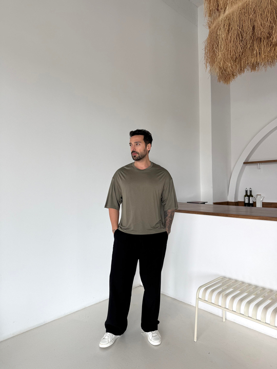 T-SHİRTHaki Oysho Suprem Bol T-SHİRT PNC 8150