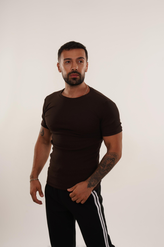 T-SHİRTKahve Kaşkorse T-SHİRT FİYAT PERFORMANS ÜRÜNÜ