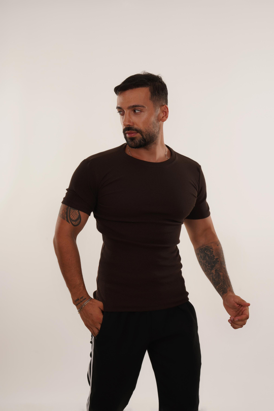 T-SHİRTKahve Kaşkorse T-SHİRT FİYAT PERFORMANS ÜRÜNÜ