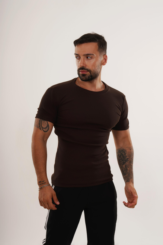T-SHİRTKahve Kaşkorse T-SHİRT FİYAT PERFORMANS ÜRÜNÜ