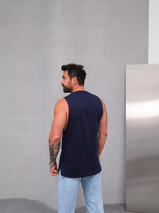 T-SHİRTLacivert Pamuk Compak Atlet SC