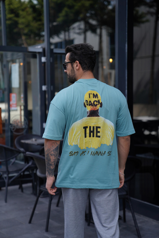 T-SHİRTMind WANNA Baskılı Oversize T-Shirt VSK