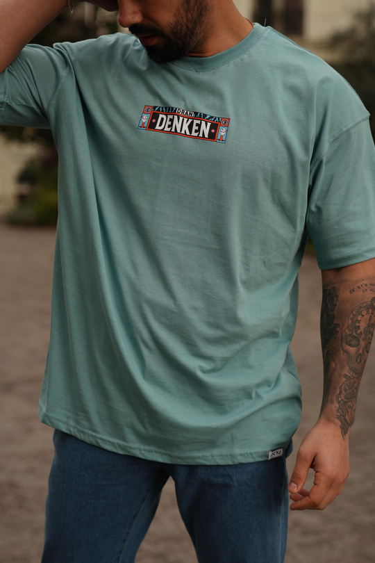 T-SHİRTMint Denken Sırt Baskılı Oversize T-Shirt JC