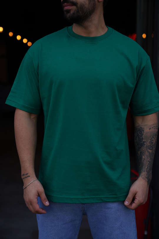 T-SHİRTNefti Compak Düz Oversize T-Shirt SNZ