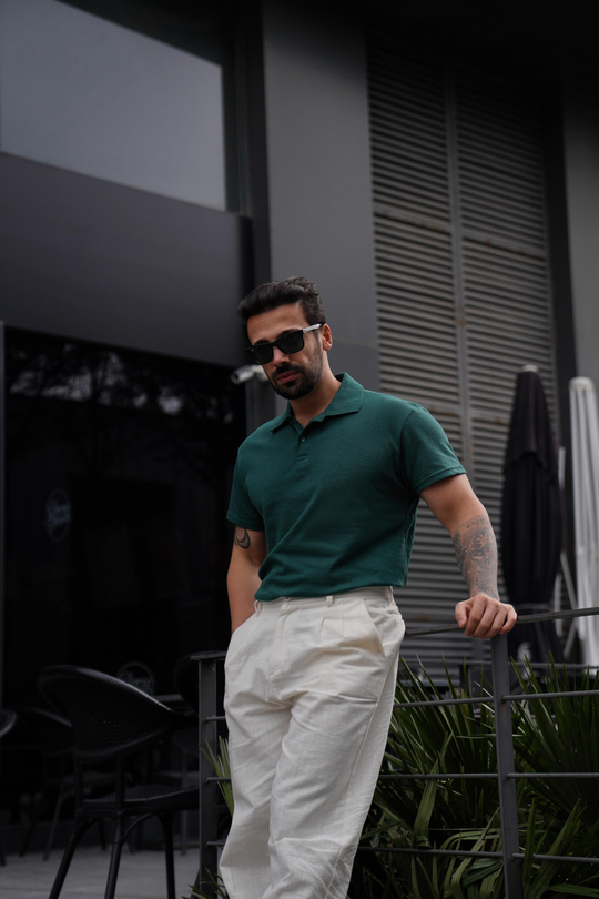 T-SHİRTNefti Polo Yaka Düz Lacos TK 1004