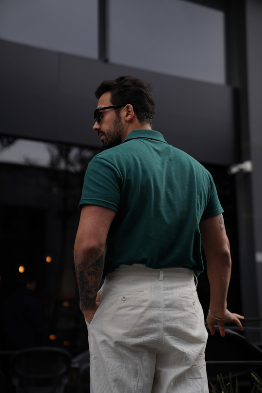 T-SHİRTNefti Polo Yaka Düz Lacos TK 1004